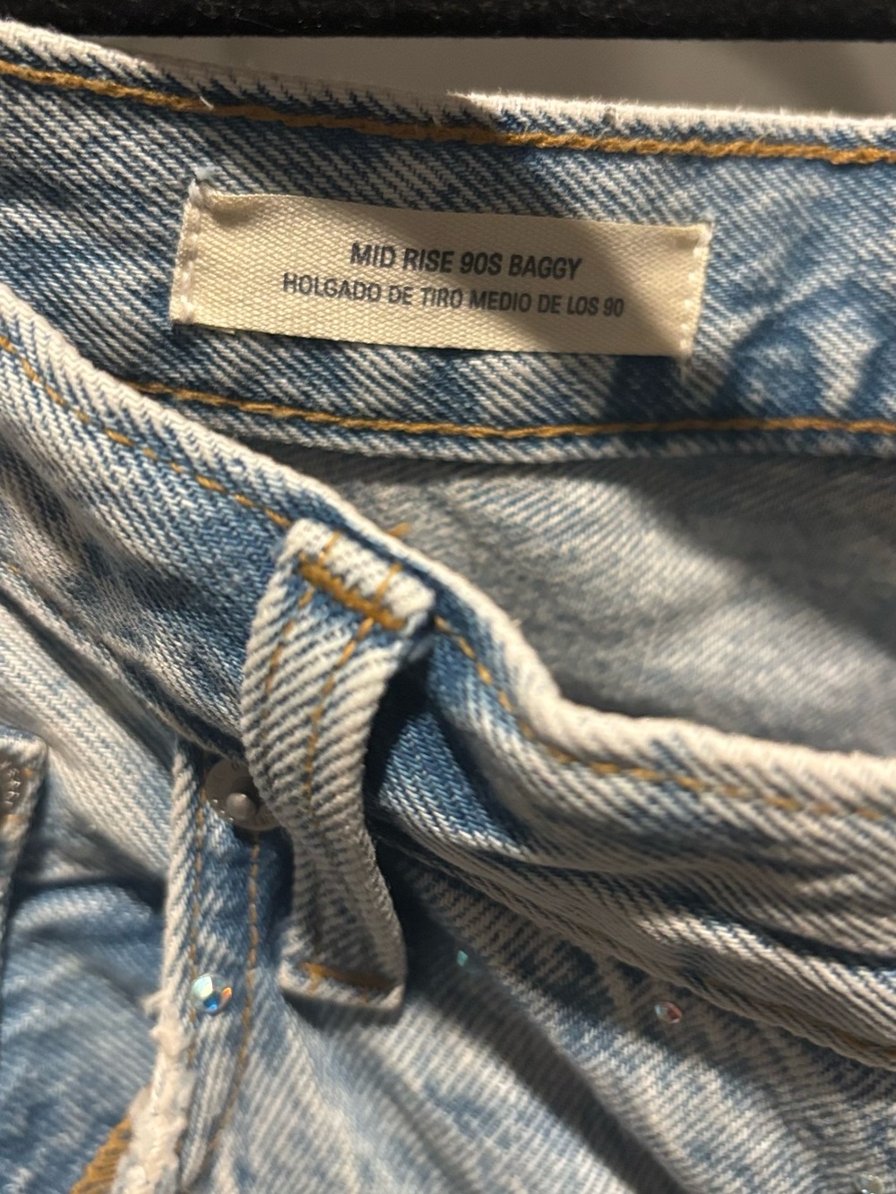 Universal Thread Rhinestone Baggy Jeans - Picture 5 of 5